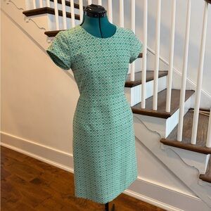 Alannah Hill Teal Geometric Midi Dress